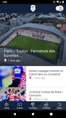 Stade Français Paris android App screenshot 11