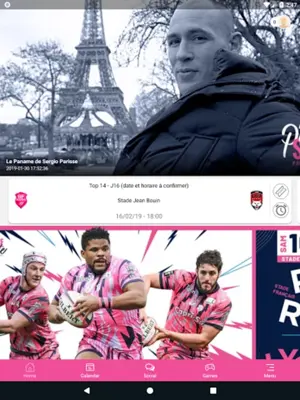 Stade Français Paris android App screenshot 4