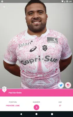 Stade Français Paris android App screenshot 5